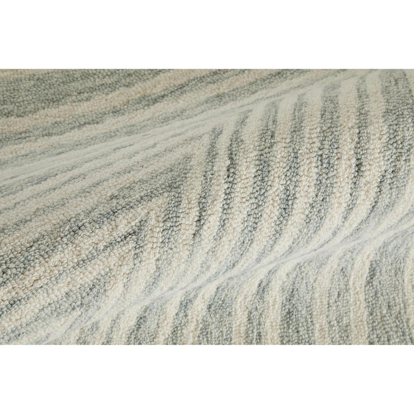 Feizy Wallace 8A41F Modern Abstract Rug in Gray/Ivory