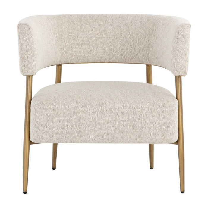 Sunpan Maestro Lounge Chair - Dove Cream