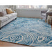 Feizy Lorrain 8920F Modern Abstract Rug in Blue/Ivory