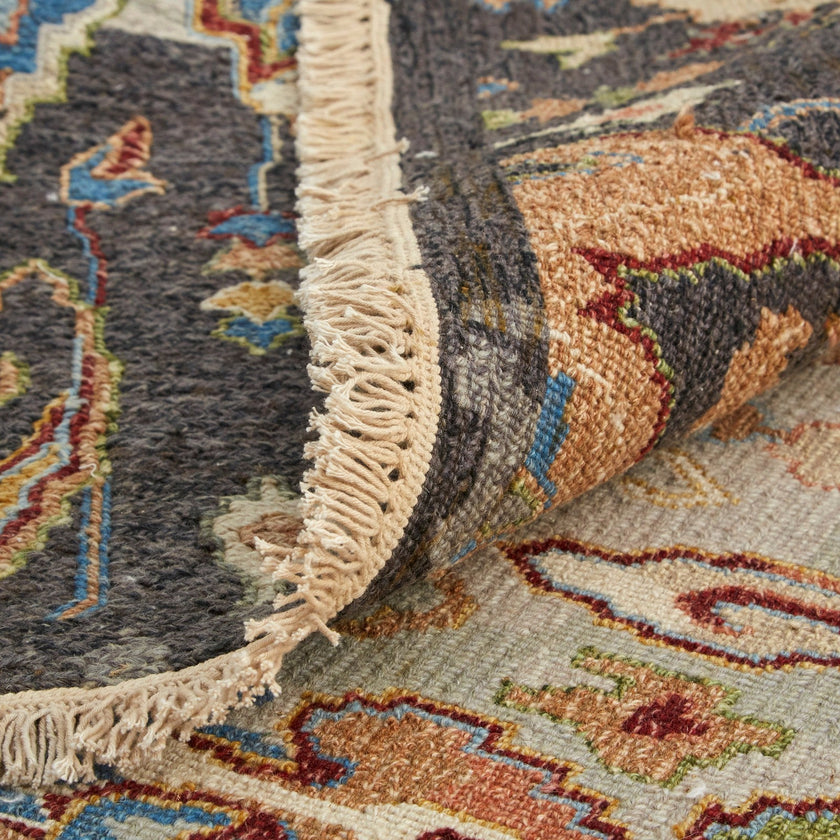 Feizy Leylan 0563F Transitional Ikat in Taupe/Tan/Orange