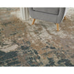 Feizy Richmond 39R6F Modern Abstract Rug in Gray/White/Blue
