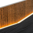 Michael Amini Kayner Bed with LED Lights - Charcoal