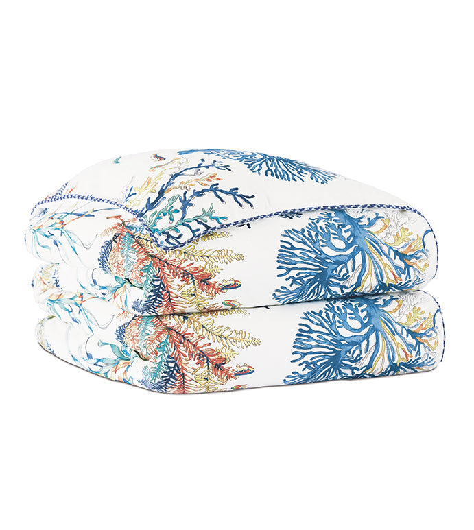 Eastern Accents Castaway Coral Reef Tacked Comforter