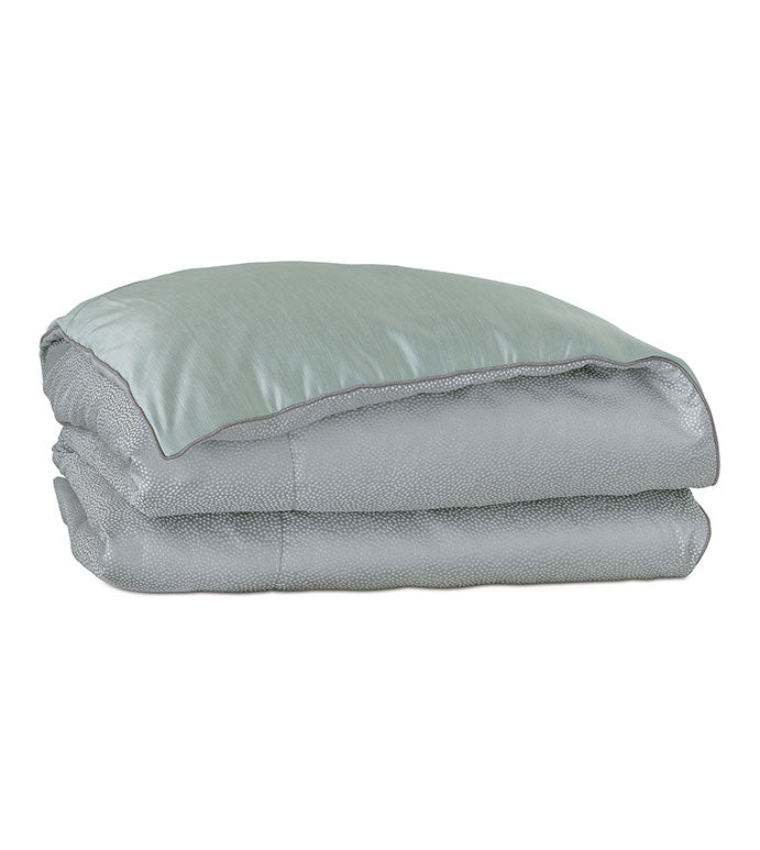 Eastern Accents Danae Metallic Polka Dots Tacked Comforter