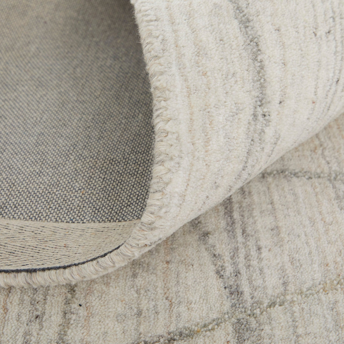 Feizy Whitton 8894F Modern Abstract Rug in Ivory/Gray