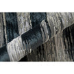 Feizy Micah 3338F Modern Abstract Rug in Black/Silver/Gray