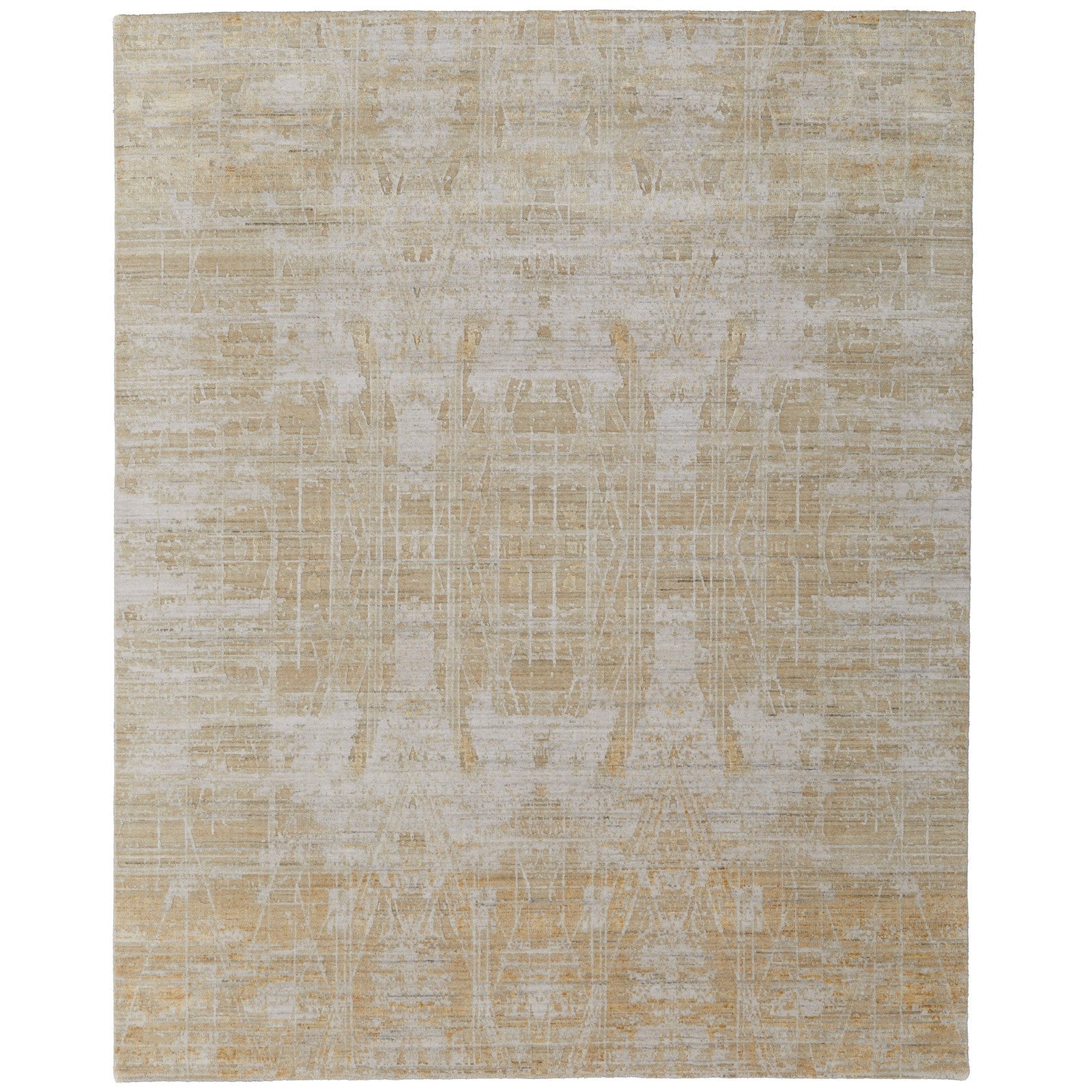 Feizy Eastfield 69FPF Modern Abstract in Yellow/Ivory/Gold