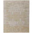 Feizy Eastfield 69FPF Modern Abstract Rug in Yellow/Ivory/Gold