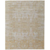 Feizy Eastfield 69FPF Modern Abstract Rug in Yellow/Ivory/Gold