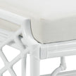 Wildwood Wild Palm White Ottoman