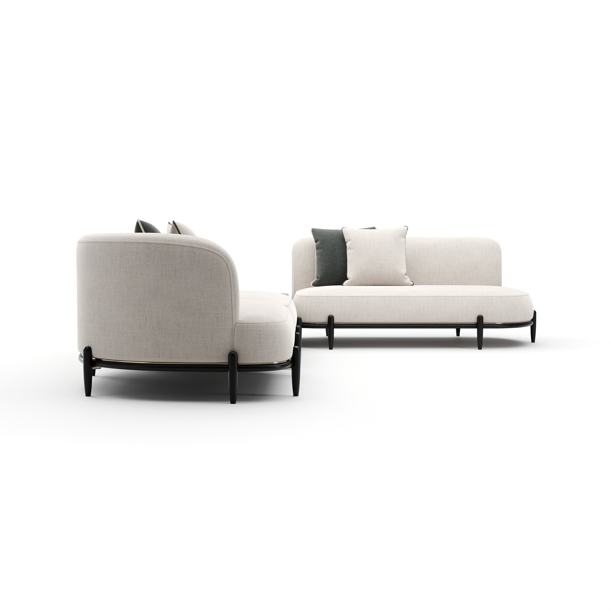 Caracole Madera Sectional