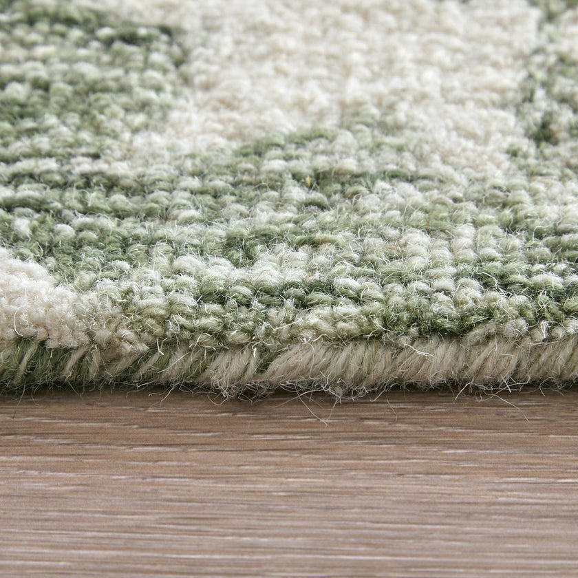 Feizy Belfort 8A28F Traditional Floral & Botanical Rug in Ivory/Green
