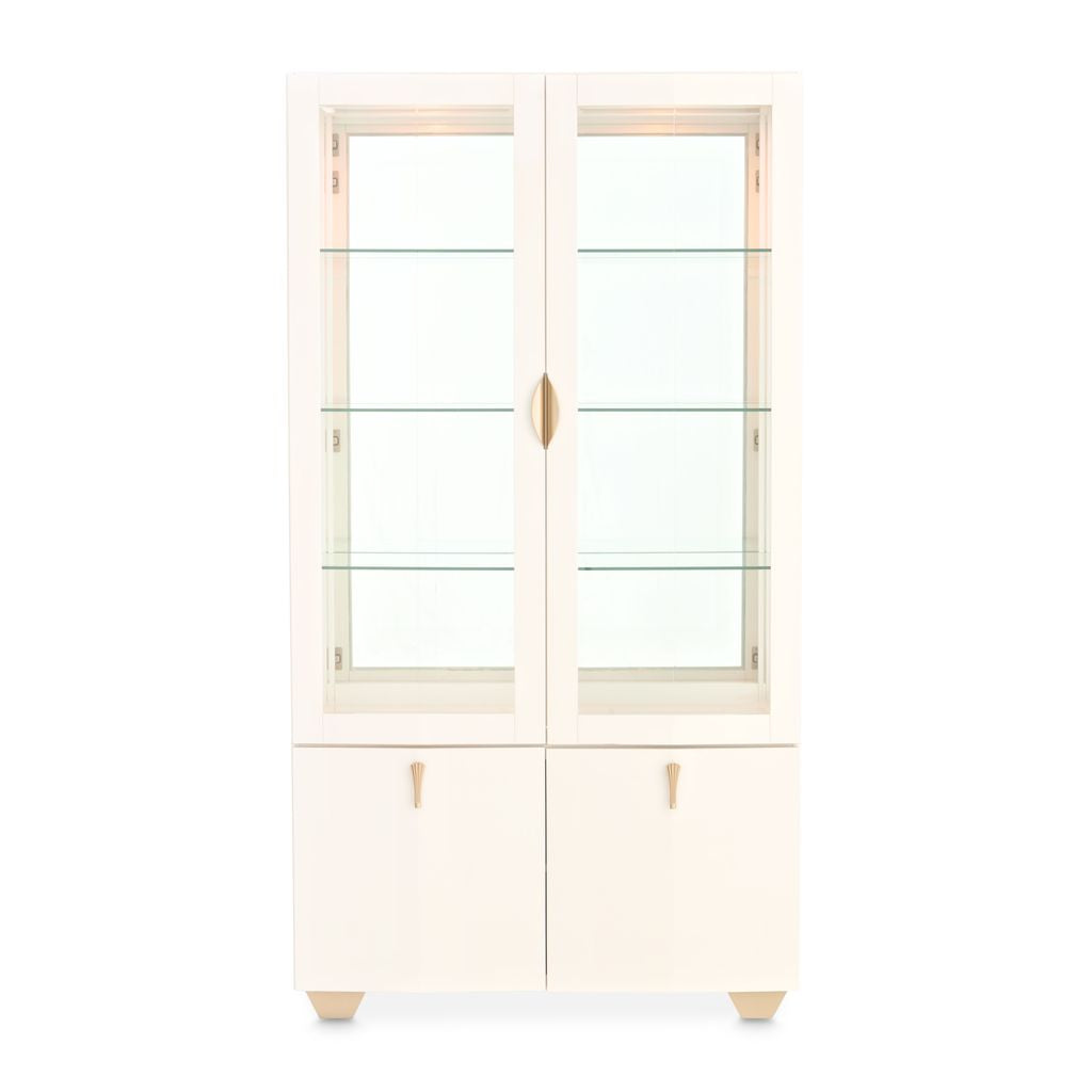 Michael Amini Fantosini Display Cabinet - Creamy Pearl