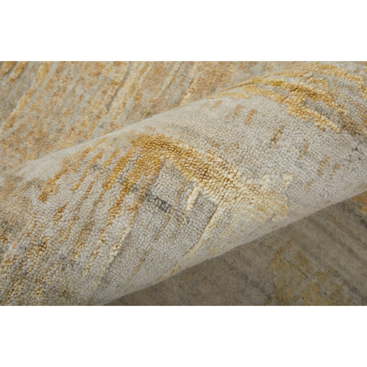 Feizy Eastfield 69FTF Modern Abstract in Yellow/Ivory/Gold