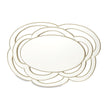 Michael Amini Camellia Field Wall Mirror - Antique Gold