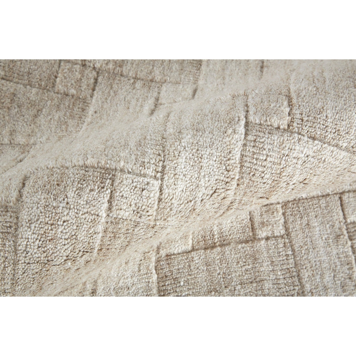 Feizy Redford 8669F Transitional Solid in Ivory