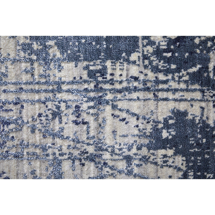 Feizy Eastfield 69AEF Modern Abstract in Blue/Ivory