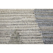 Feizy Elias 69FWF Modern Diamond Rug in Ivory/Blue/Brown