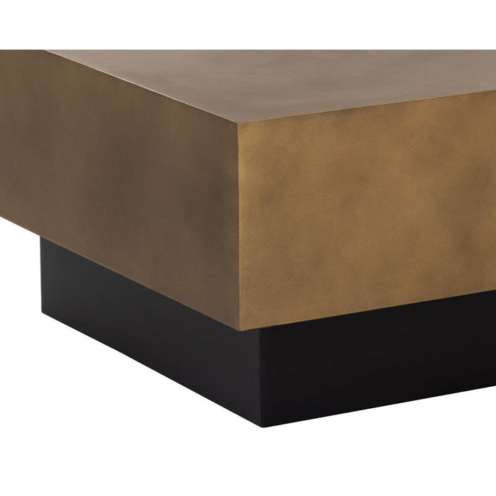 Sunpan Blakely Coffee Table - Antique Brass