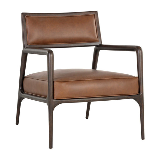 Sunpan Damien Lounge Chair - Vintage Caramel Leather