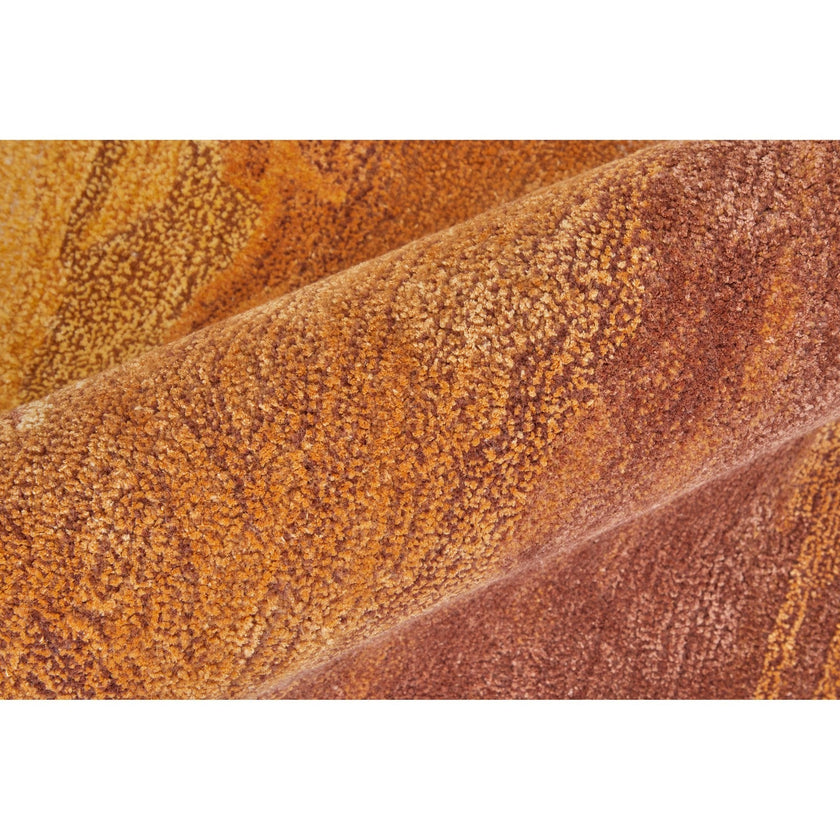 Feizy Anya 8921F Transitional Abstract Rug in Red/Orange/Ivory