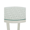 Chelsea House Flower of Life White Side Table