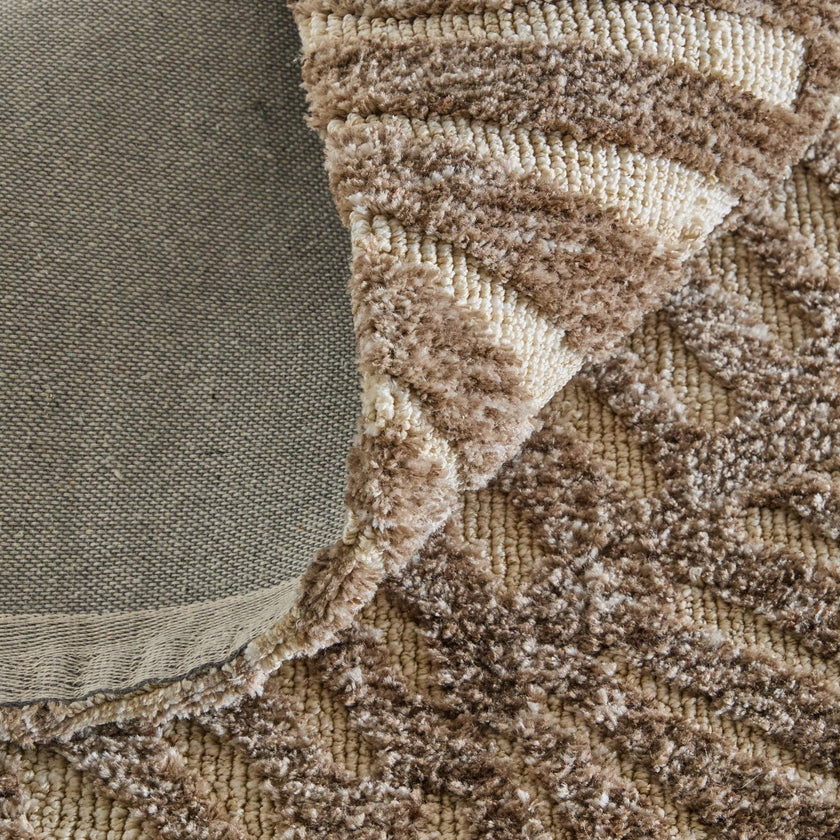 Feizy Colton 8A54F Modern Animal Print Rug in Taupe/Tan