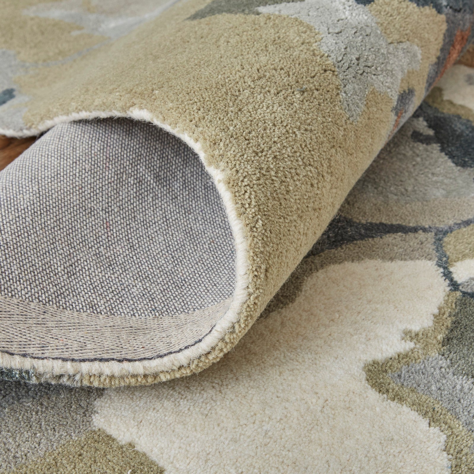 Feizy Dafney 8864F Transitional Floral & Botanical in Purple/Pink/Green