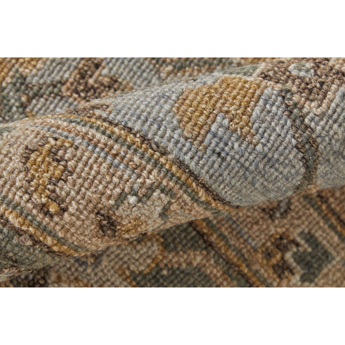 Feizy Corbitt 0612F Traditional Oriental in Blue/Gold/Gray