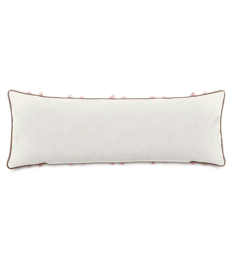 Eastern Accents Emmeline Pink Fringe Decorative Pillow
