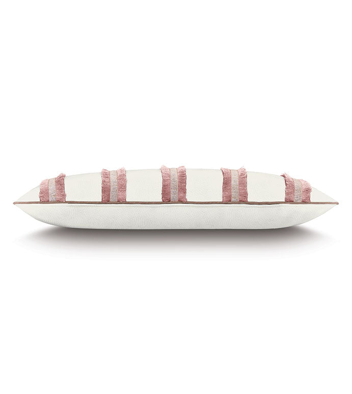 Eastern Accents Emmeline Pink Fringe Decorative Pillow