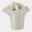 Global Views Flora Bouquet White Coral Vase