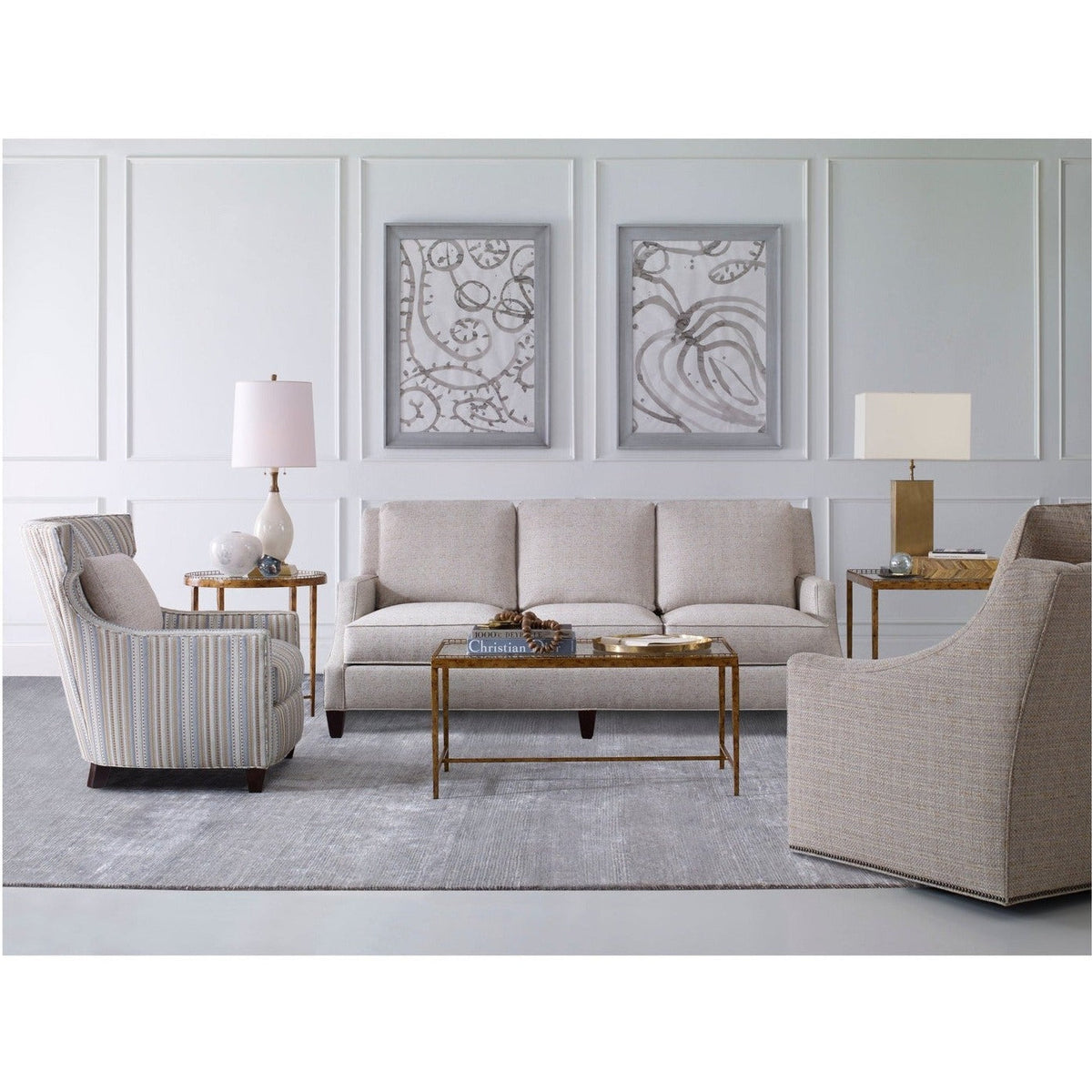 Century Furniture Logan Round Chairside Table