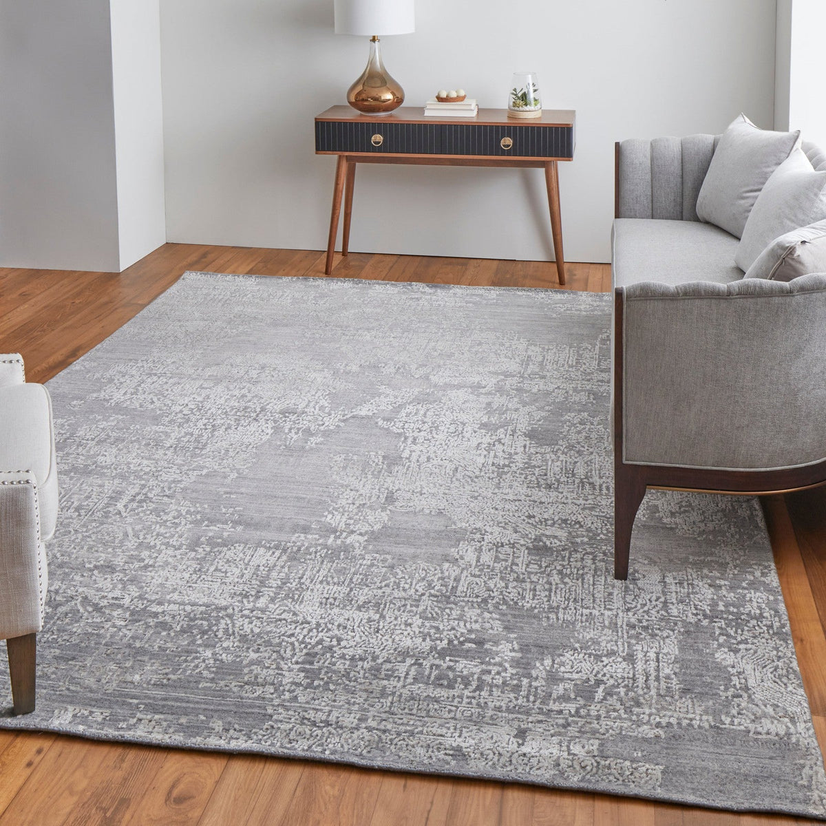 Feizy Eastfield 6989F Modern Abstract in Gray