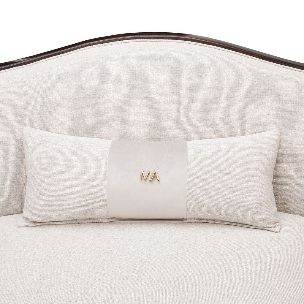 Michael Amini Camellia Field 3-Piece Chenille Sofa - Linen/Warm Pecan