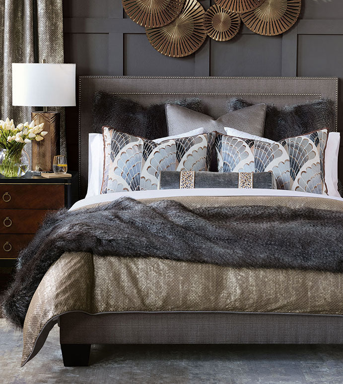 Eastern Accents Indochine Faux Fur Euro Sham