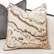 Michael Amini Belmont Place Loveseat - Cream/Espresso