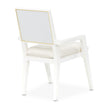 Michael Amini Palm Gate Arm Chair - Cloud White - Set of 2