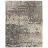 Feizy Eden 39QRF Modern Abstract Rug in Ivory/Blue/Purple