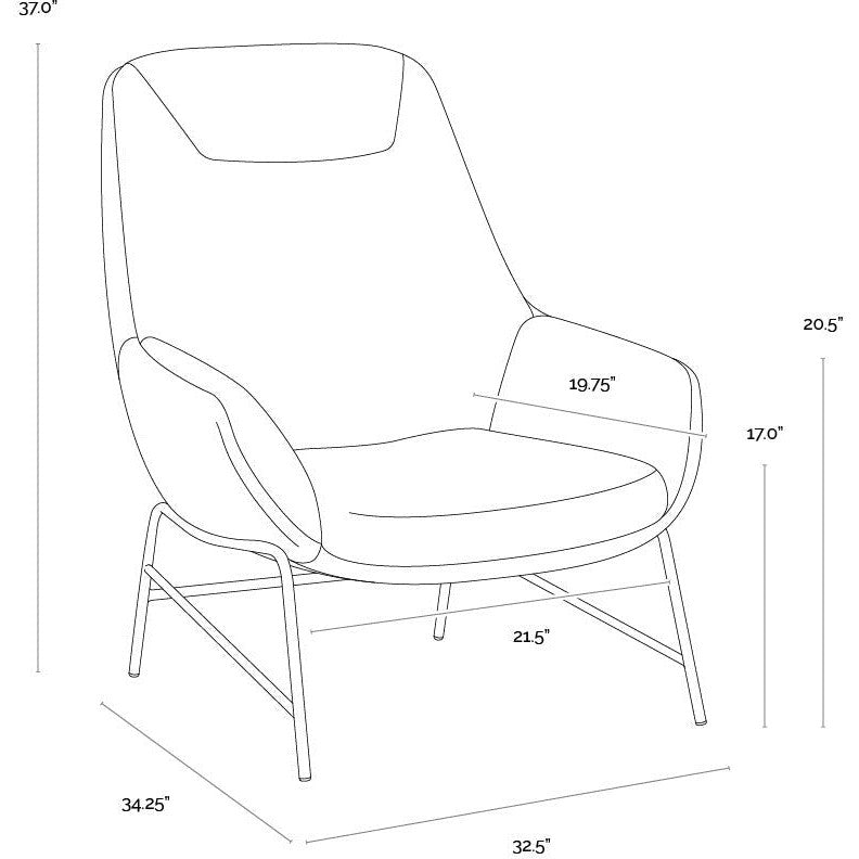 Sunpan Aletta Lounge Chair
