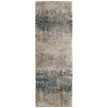 Feizy Richmond 39R5F Modern Abstract Rug in Ivory/Blue/Green