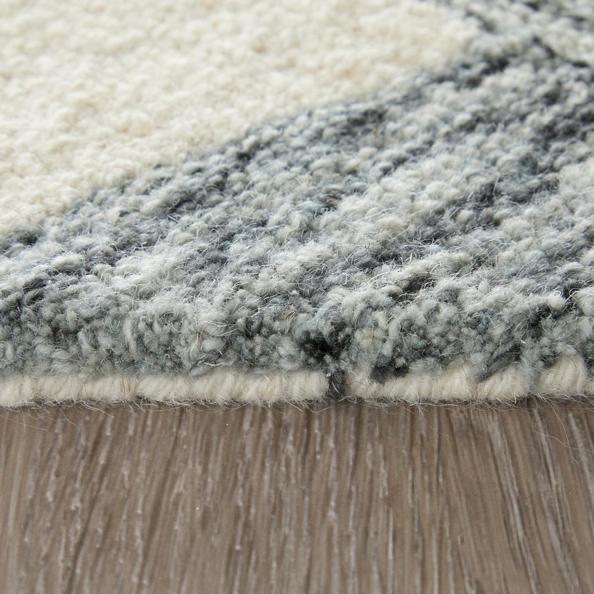 Feizy Wallace 8A42F Modern Geometric Rug in Gray/Ivory