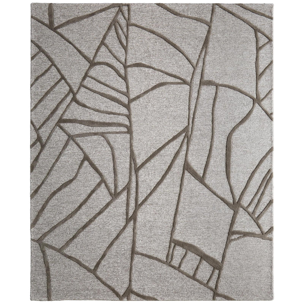 Feizy Kimball 8A30F Transitional Abstract Rug in Gray/Taupe/Ivory