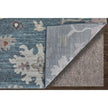 Feizy Dartmouth 39QMF Transitional Abstract Rug in Blue/Ivory/Pink