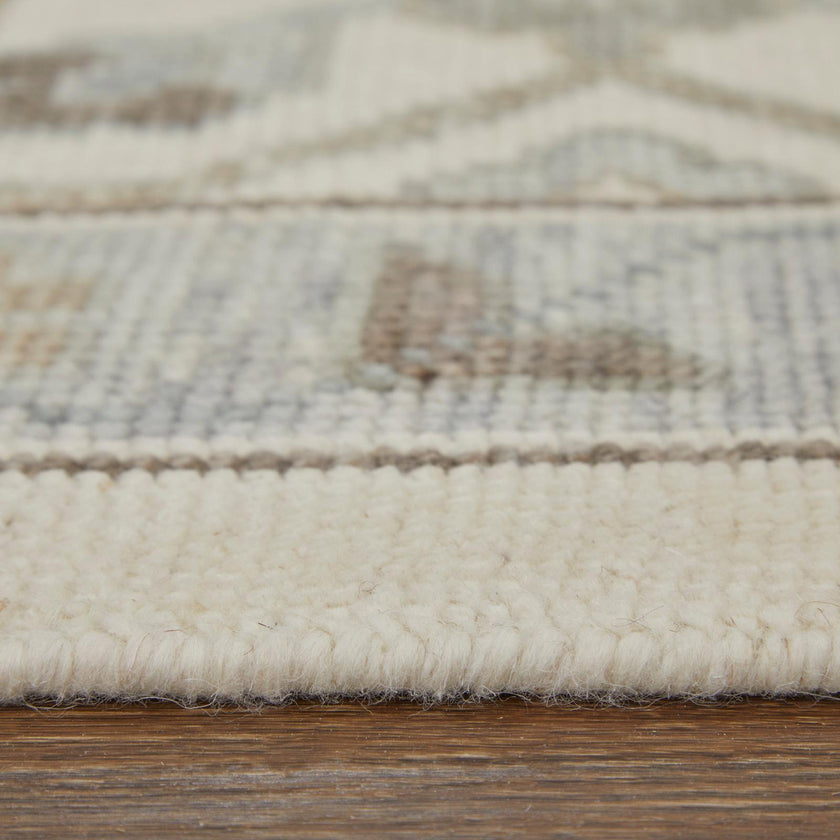 Feizy Karina 69G5F Transitional Floral & Botanical Rug in Ivory/Gray/Brown