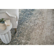 Feizy Richmond 39R5F Modern Abstract Rug in Ivory/Blue/Green