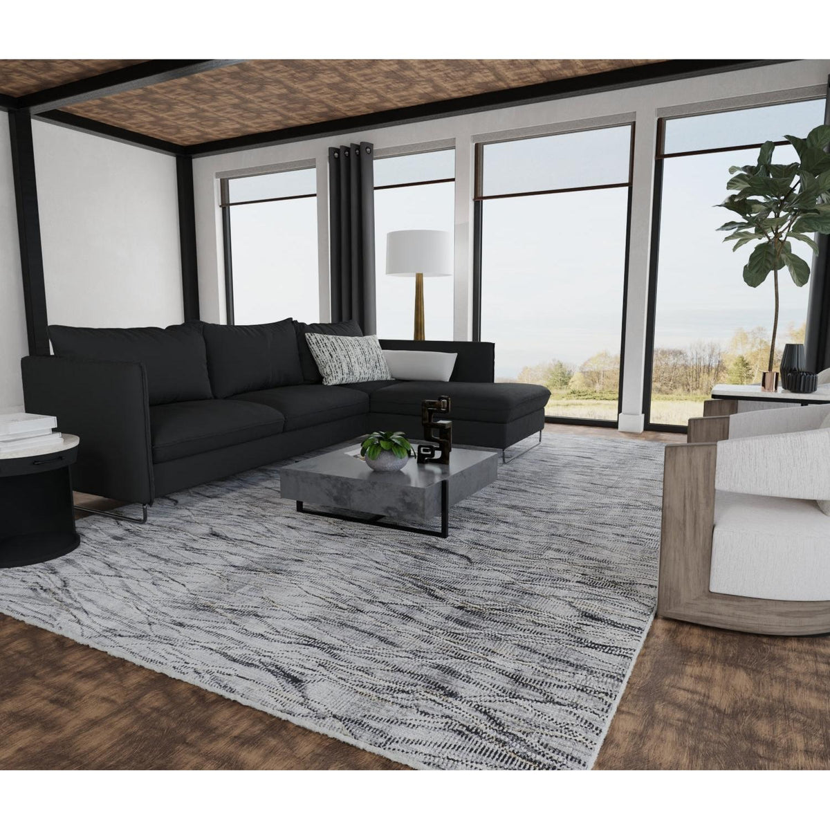 Feizy Sonora 39NXF Modern Abstract Rug