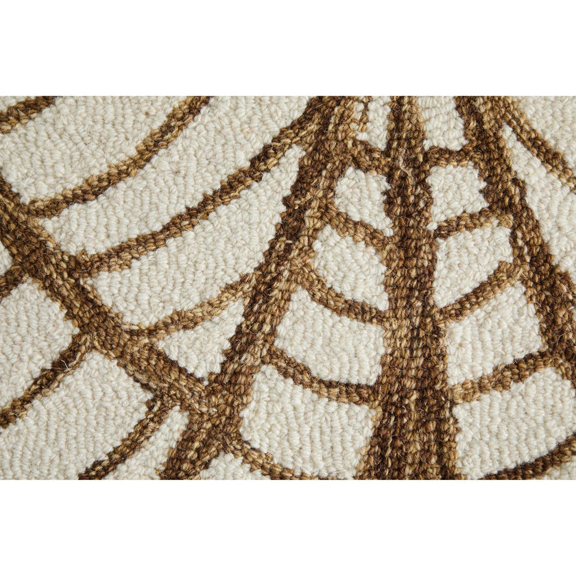 Feizy Wallace 8A44F Modern Ikat Rug in White/Brown