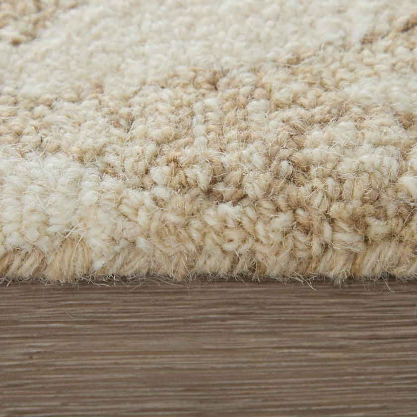Feizy Wallace 8A37F Modern Floral & Botanical Rug in Tan/Ivory