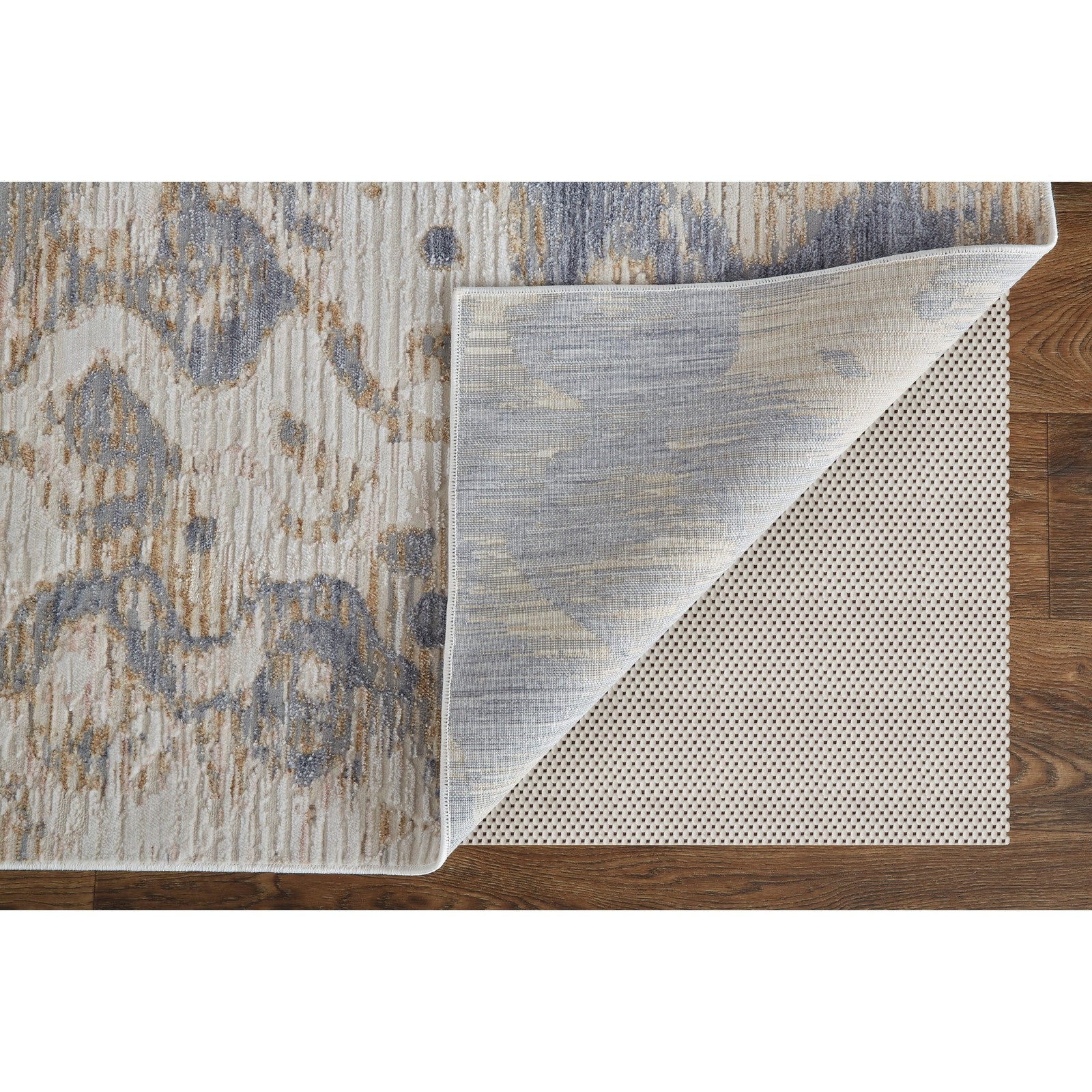 Feizy Laina 39G7F Transitional Gradient & Ombre in Tan/Ivory/Blue